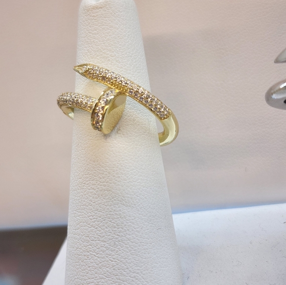 NEW Sterling Silver 925 Nail Ring - Picture 2 of 5